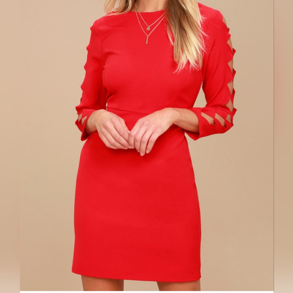 Lulus Medium red dress, soft and luxury ❤️